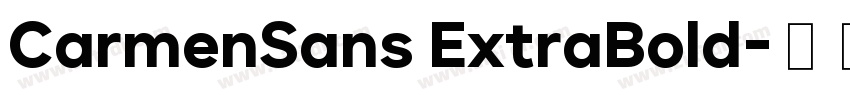 CarmenSans ExtraBold字体转换